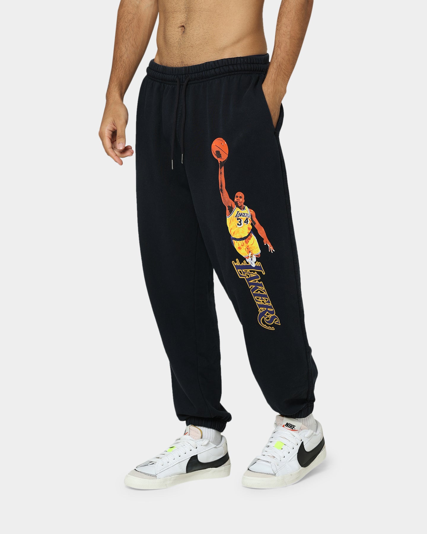 新品未使用タグ付きmosaic babylon basketball pants Mitchell & Ness Shaq Sweat Pants Faded Black | Culture Kings US