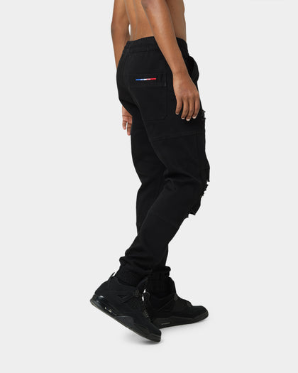 Carré Distressed Premiere Joggers Black