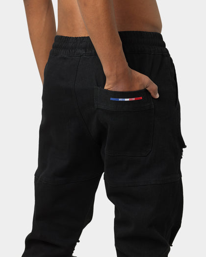 Carré Distressed Premiere Joggers Black