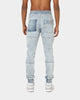 Carré Distressed Premiere Joggers Light Blue
