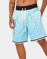 Loiter Script Ball Shorts Blue