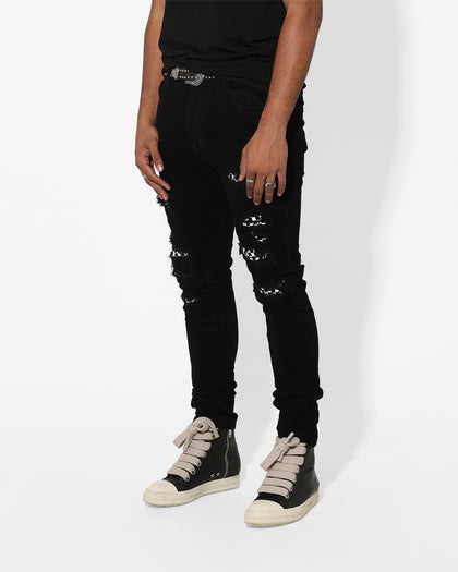 Saint Morta Checks Summum Jeans Black/White