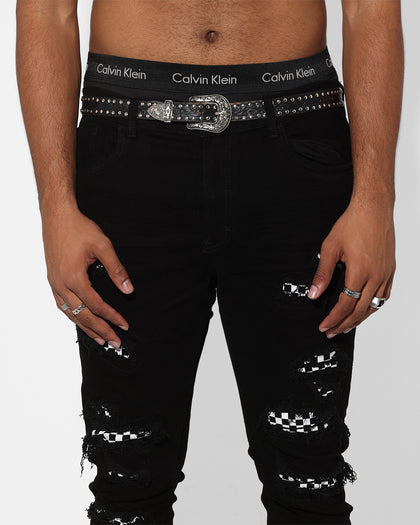 Saint Morta Checks Summum Jeans Black/White