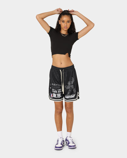 Goat Crew Patchwork Shorts Black/White