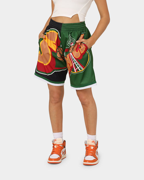 Mitchell & Ness Seattle Supersonics Big Face Shorts 5.0 Black