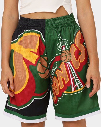 Mitchell & Ness Seattle Supersonics Big Face Shorts 5.0 Black