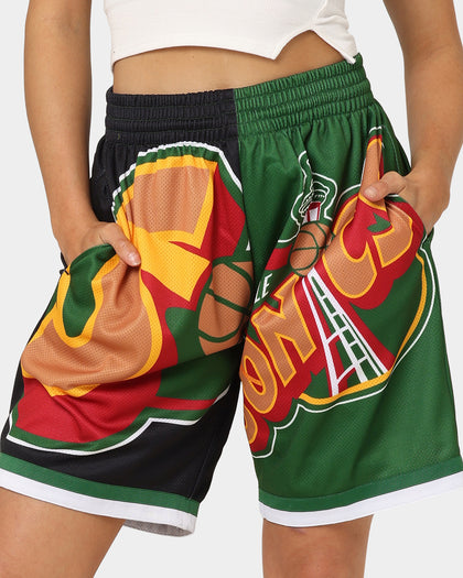 Mitchell & Ness Seattle Supersonics Big Face Shorts 5.0 Black