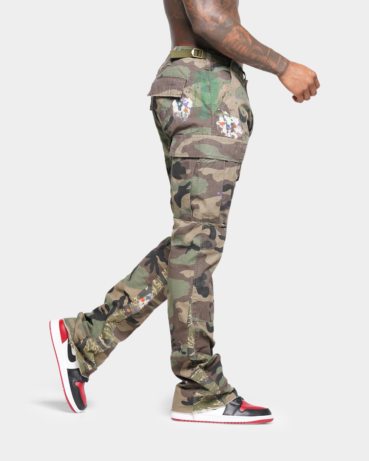 パンツ mnml CONTRAST CARGO PANTS MNML Bootcut Contrast Cargo Pants Camo | Culture Kings US
