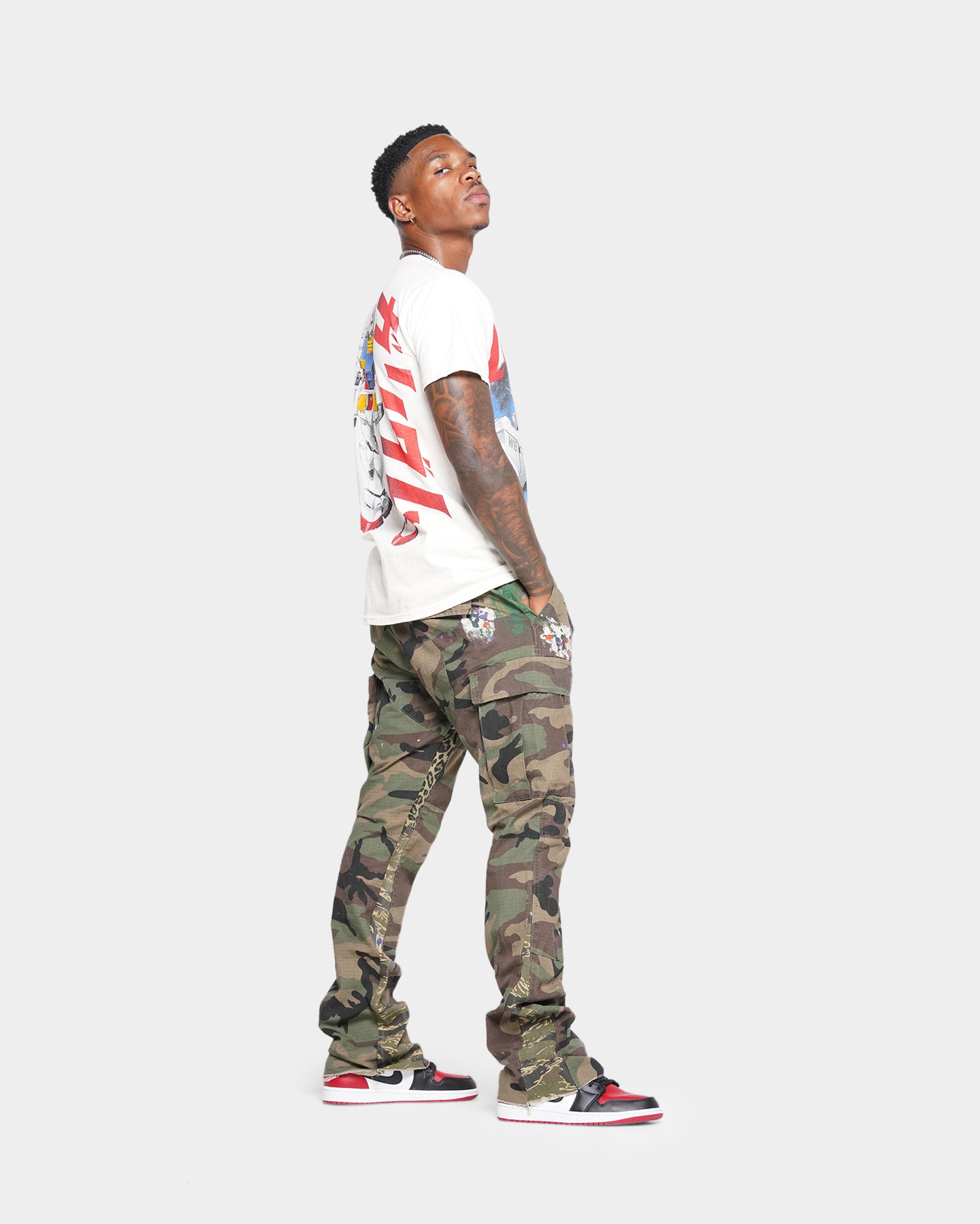 パンツ mnml CONTRAST CARGO PANTS MNML Bootcut Contrast Cargo Pants Camo | Culture Kings US
