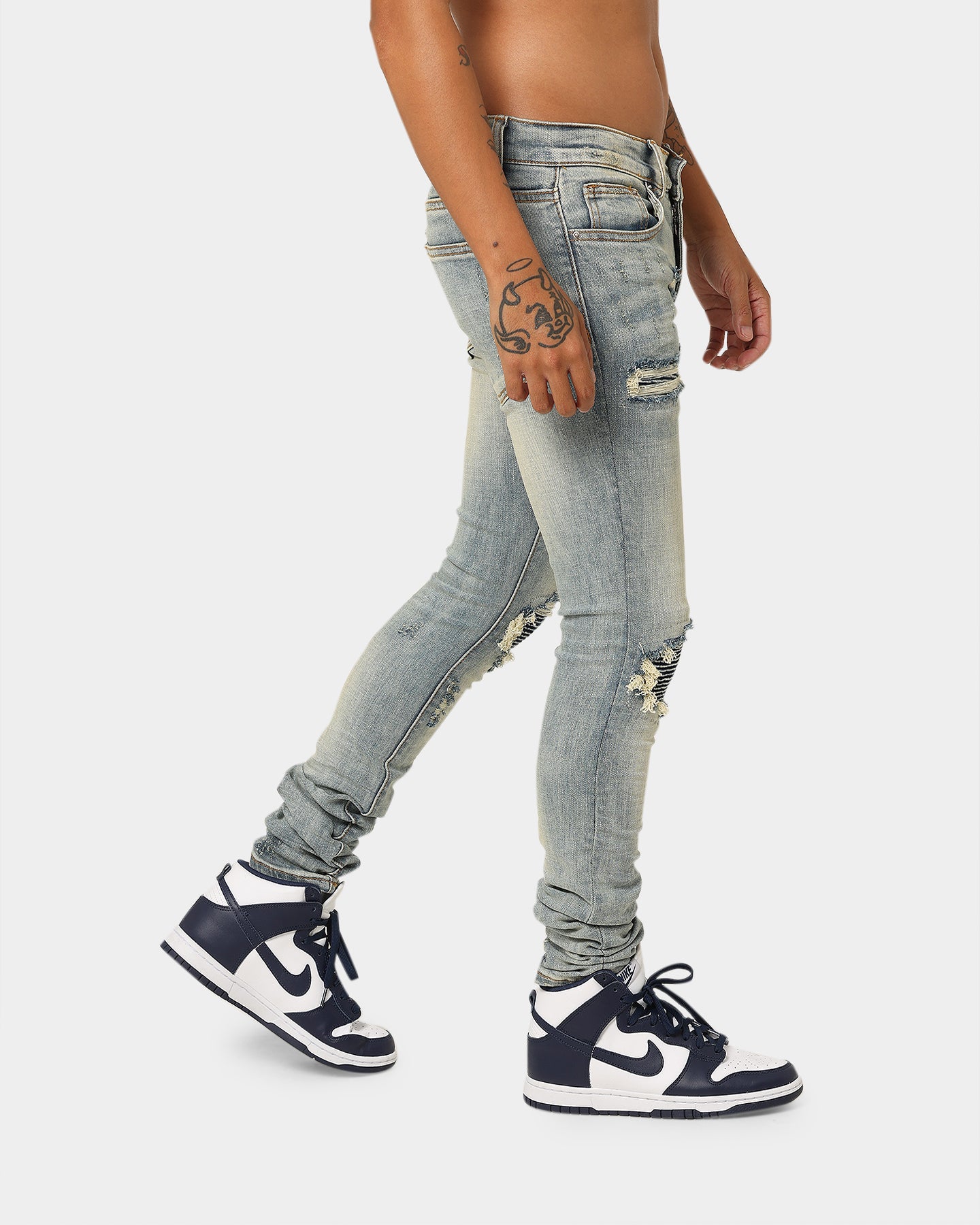 MNML X162 Stretch Denim Jeans Blue | Culture Kings US