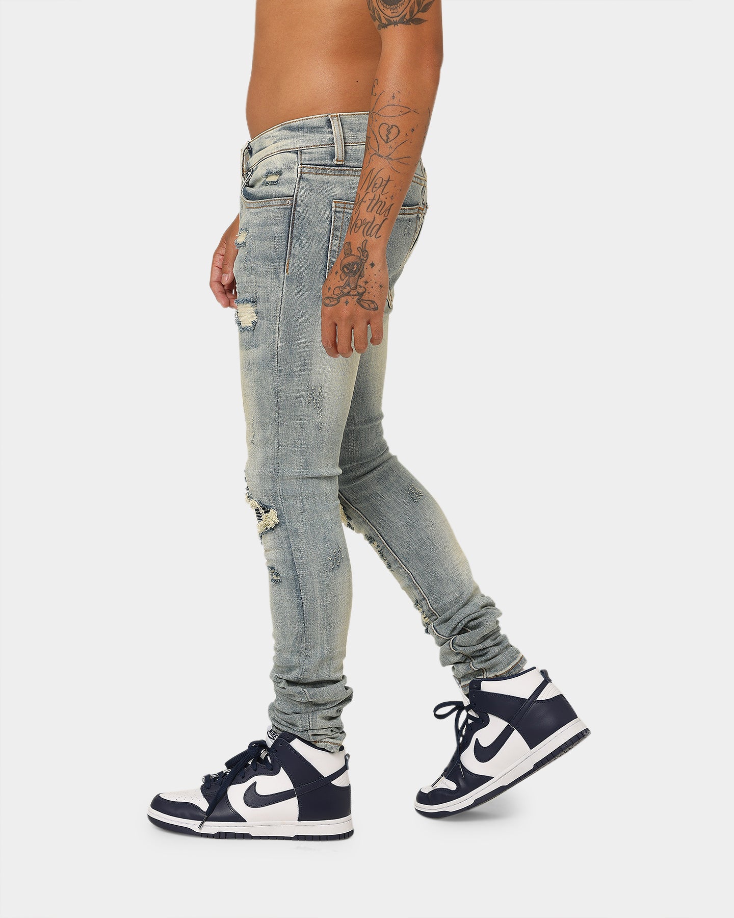 MNML X162 Stretch Denim Jeans Blue | Culture Kings US