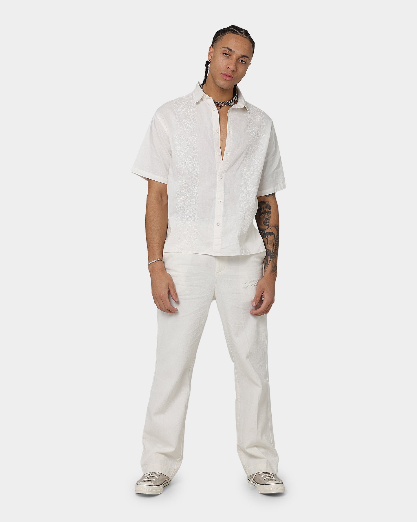 Loiter Utopia Linen Pants Ecru | Culture Kings US