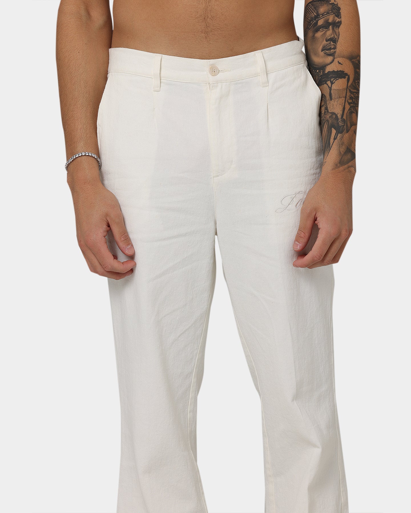 Loiter Utopia Linen Pants Ecru | Culture Kings US