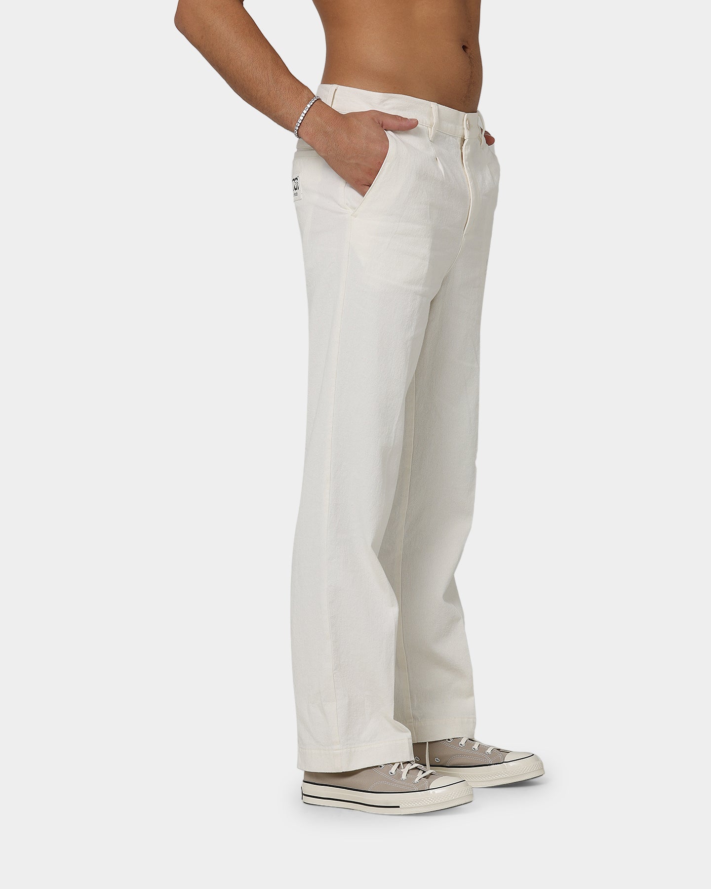 Loiter Utopia Linen Pants Ecru | Culture Kings US