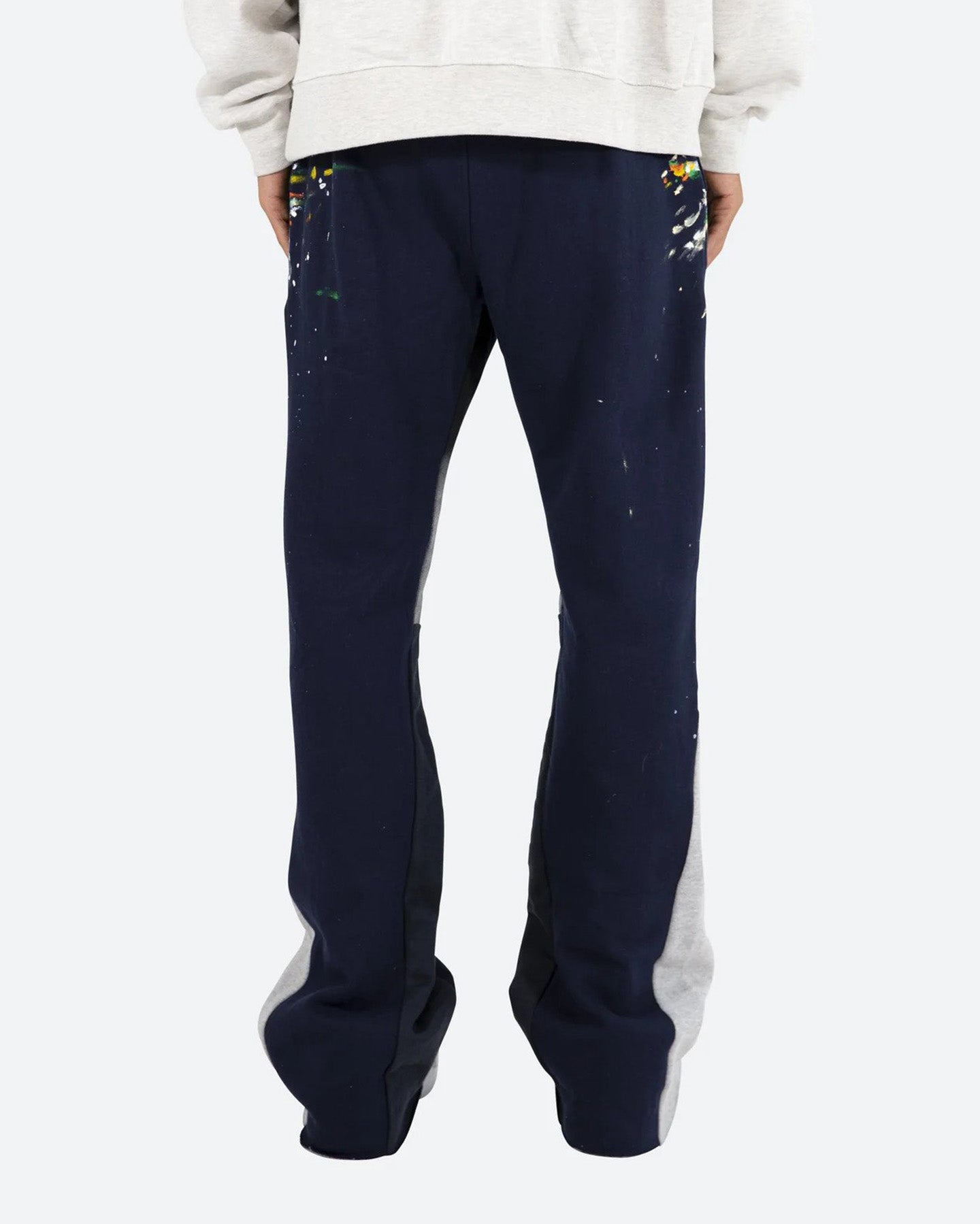 MNML Contrast Bootcut Sweat Pants Navy | Culture Kings US