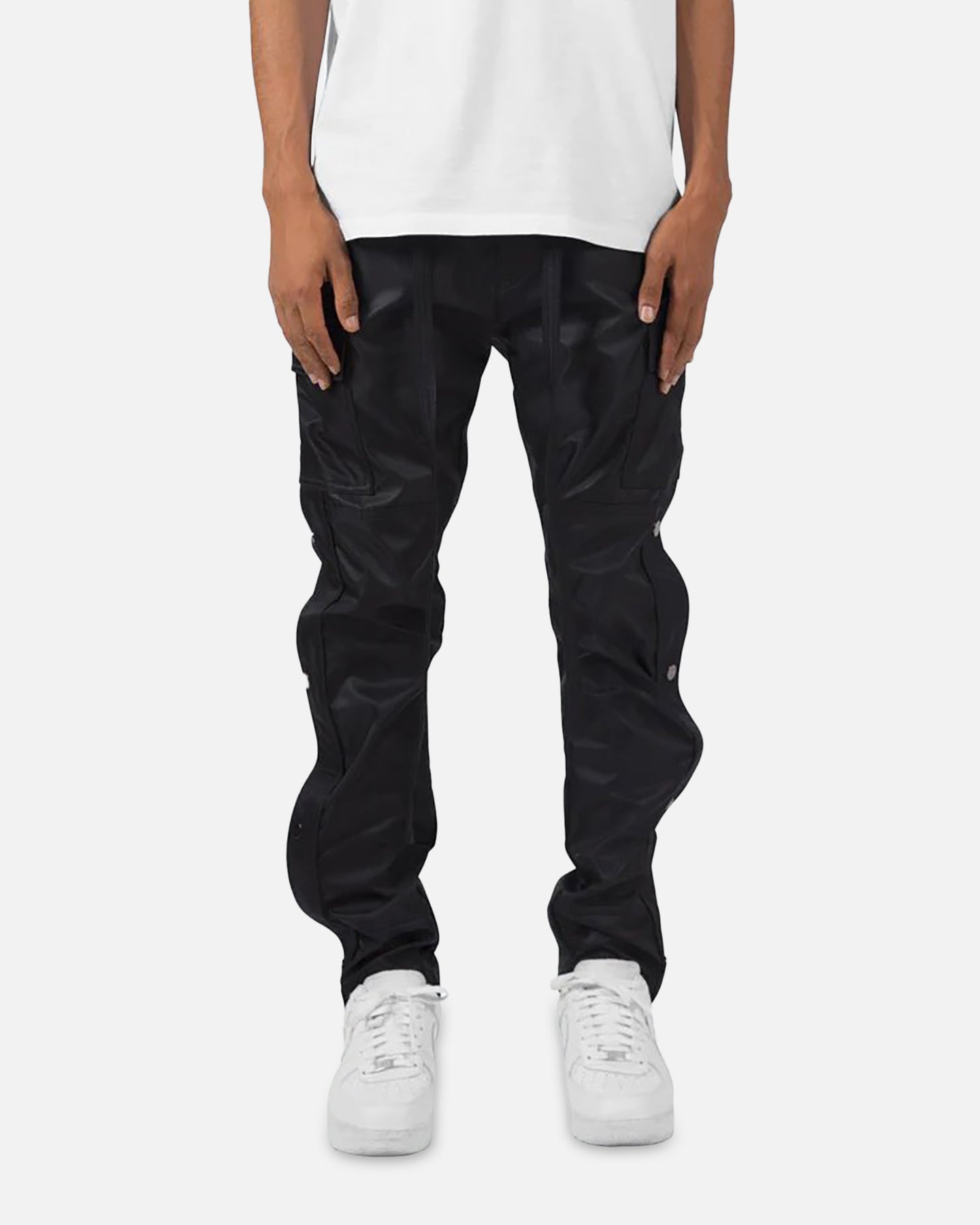 MNML Straight Snap Zipper II Cargo Pants Black | Culture Kings US
