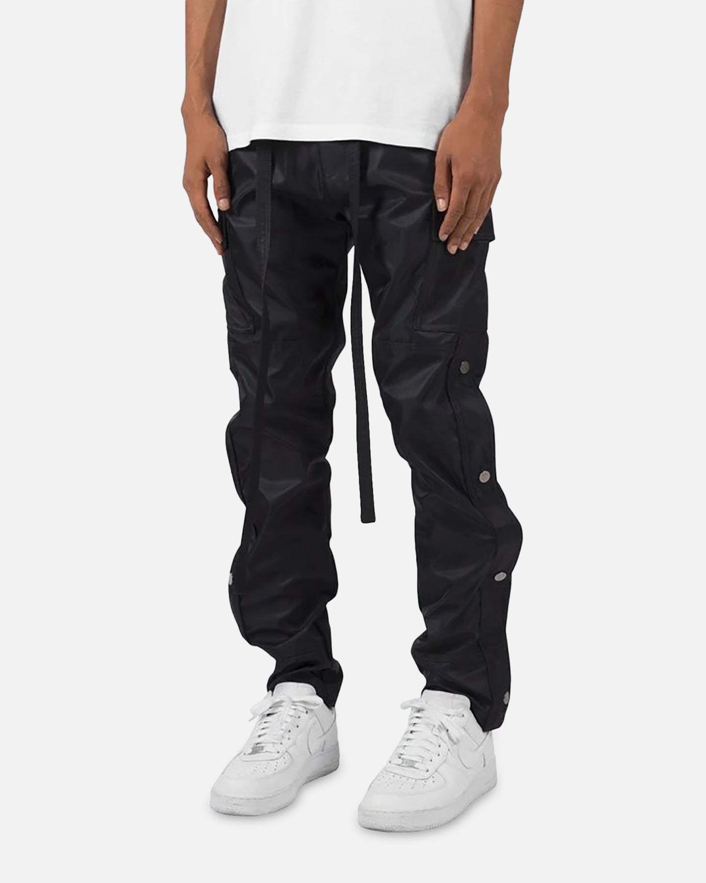 mnml ZIP CARGO DRAWCORD PANTS / BLACK mnml ZIP CARGO DRAWCORD