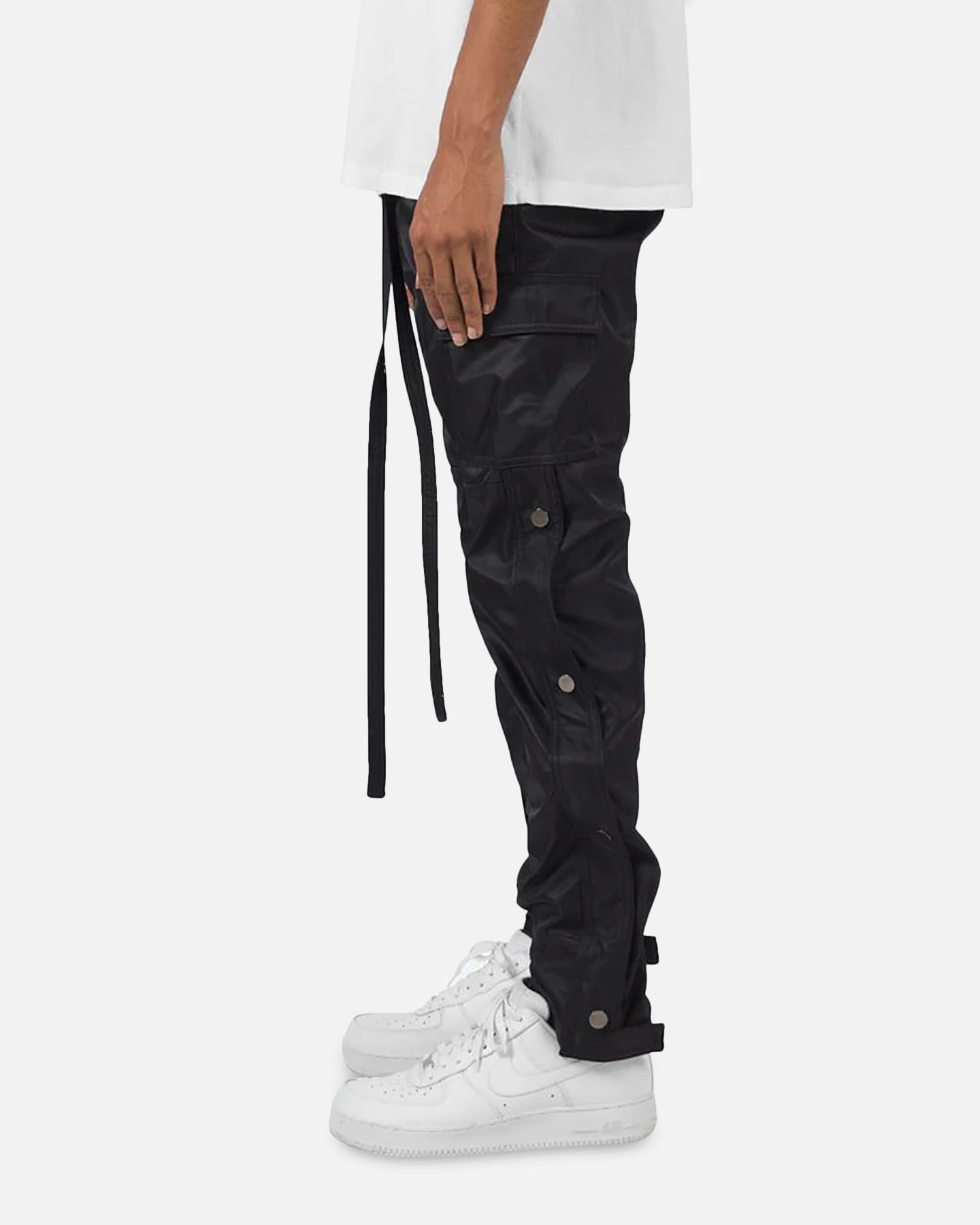 MNML Straight Snap Zipper II Cargo Pants Black | Culture Kings US