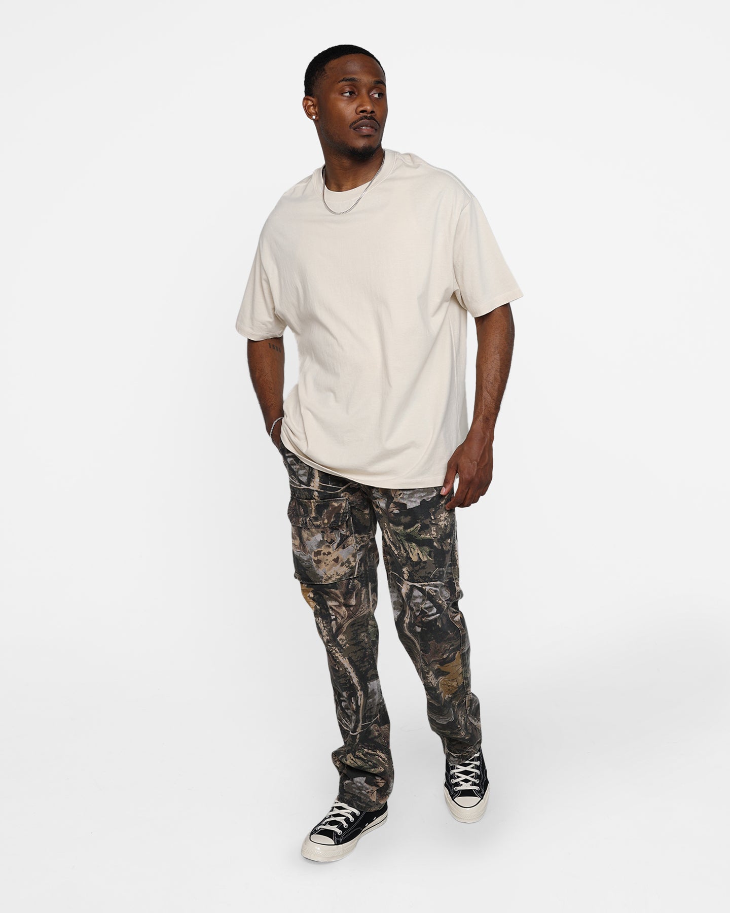 MNML V266 Camo Baggy Denim Jeans Camo | Culture Kings US