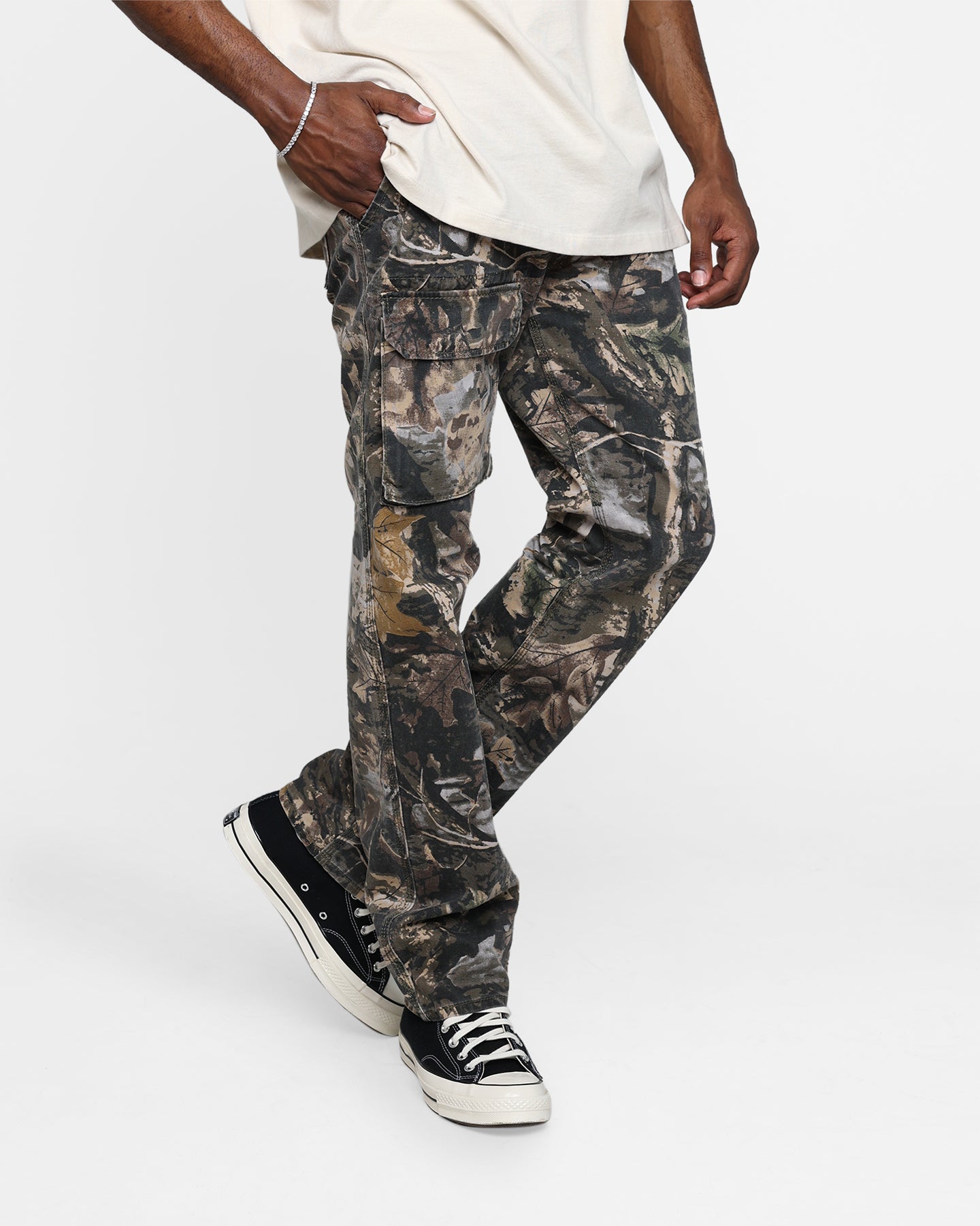 MNML V266 Camo Baggy Denim Jeans Camo | Culture Kings US