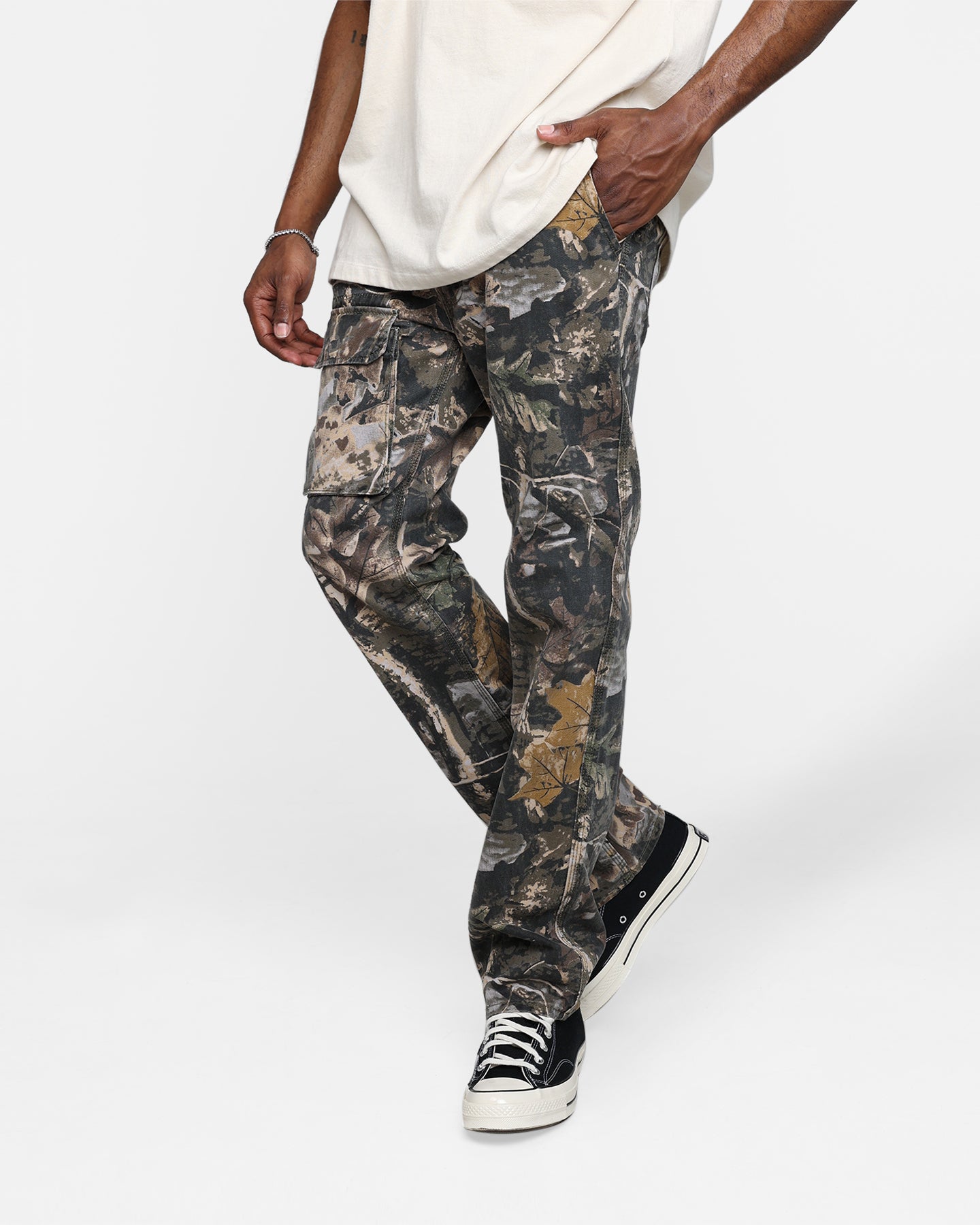 MNML V266 Camo Baggy Denim Jeans Camo | Culture Kings US
