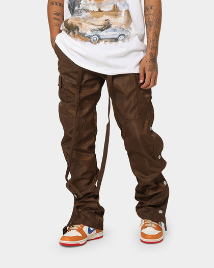 MNML Snap Zipper II Cargo Pants Brown Culture Kings US