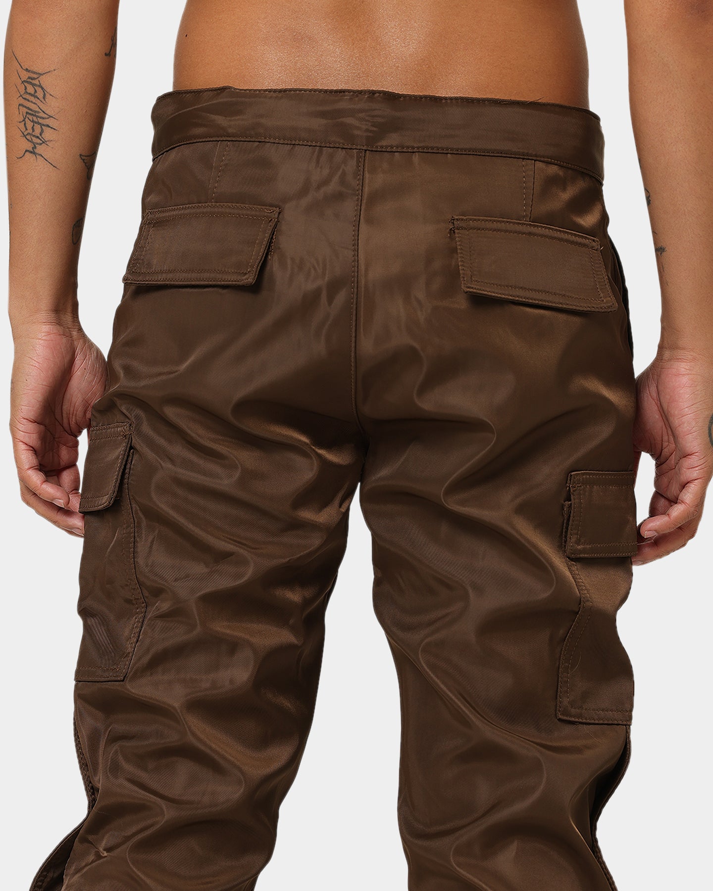 MNML Snap Zipper II Cargo Pants Brown | Culture Kings US