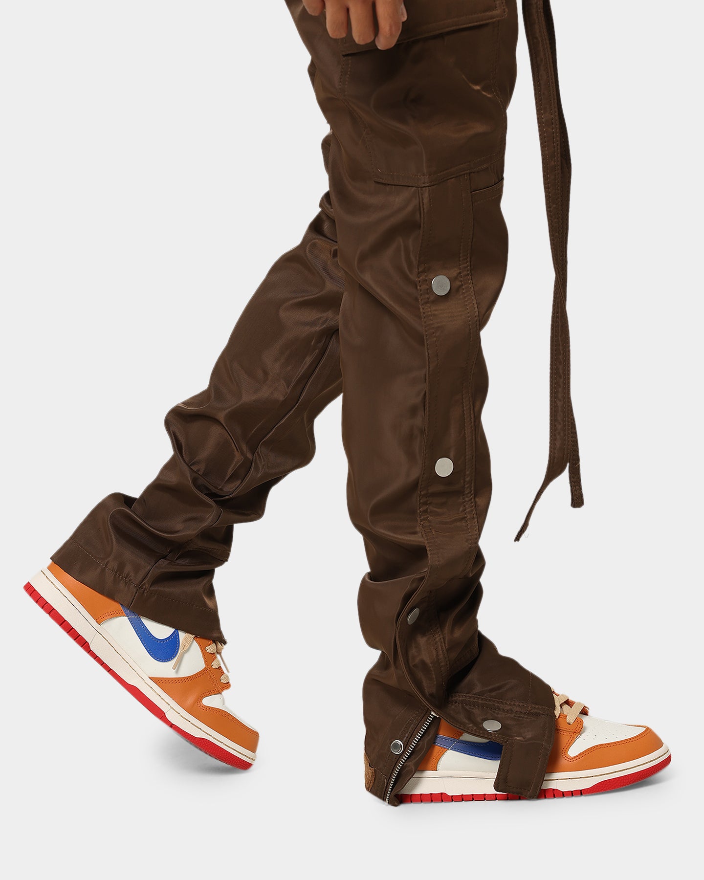 MNML Snap Zipper II Cargo Pants Brown | Culture Kings US