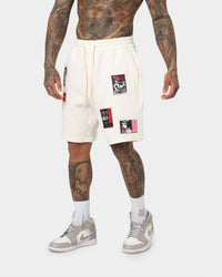 Loiter Patchwork Shorts Ecru