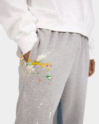 MNML Contrast Boot Cut Sweat Pants Grey