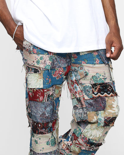 MNML Panelled Blanket Pants Multi-Coloured