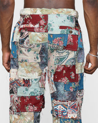 MNML Panelled Blanket Pants Multi-Coloured