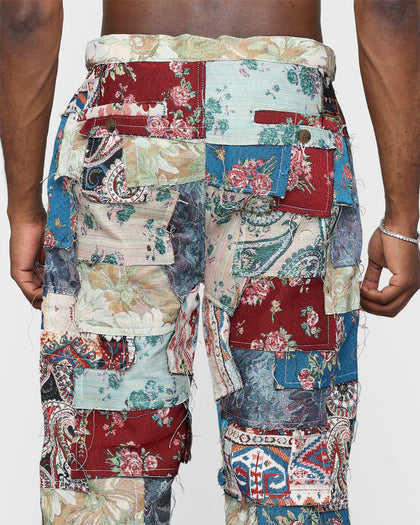 MNML Panelled Blanket Pants Multi-Coloured