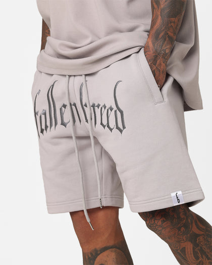 Fallen Breed Logo Sweat Shorts Light Grey