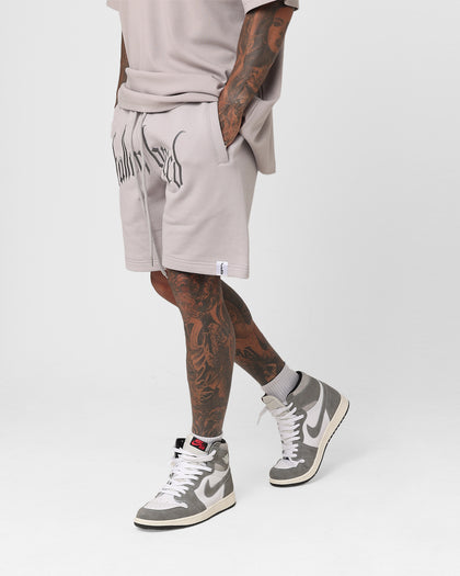 Fallen Breed Logo Sweat Shorts Light Grey
