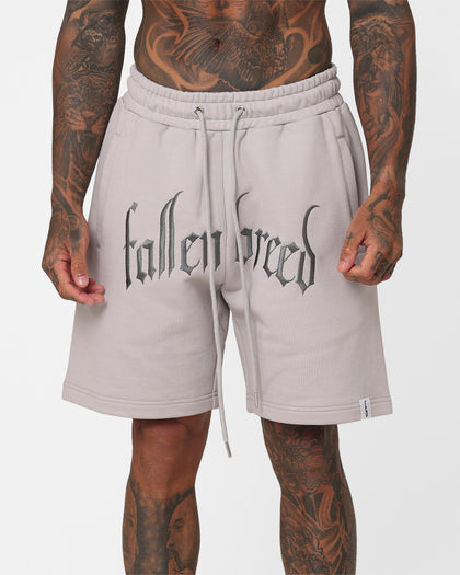 Fallen Breed Logo Sweat Shorts Light Grey