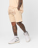 Fallen Breed Logo Sweat Shorts Nude