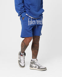 Fallen Breed Logo Sweat Shorts Sapphire Blue