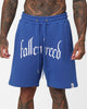 Fallen Breed Logo Sweat Shorts Sapphire Blue