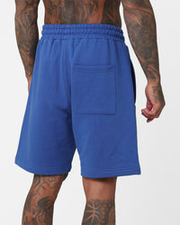 Fallen Breed Logo Sweat Shorts Sapphire Blue
