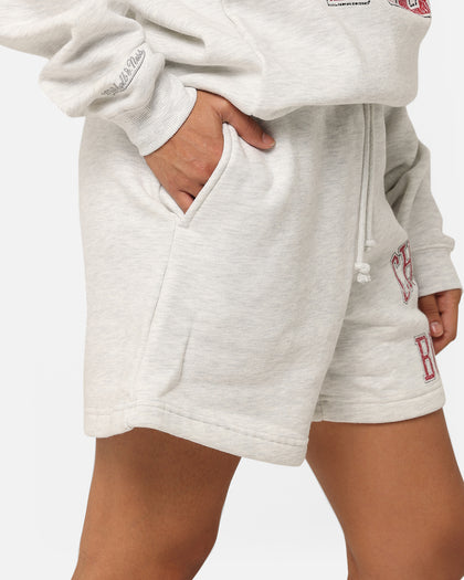 Mitchell & Ness Women's Chicago Bulls Arch Logo Shorts White Marle