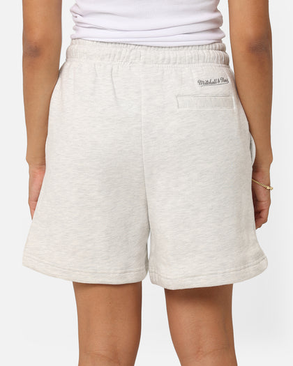 Mitchell & Ness Women's Chicago Bulls Arch Logo Shorts White Marle
