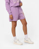 Mitchell & Ness Women's Los Angeles Lakers Arch Logo Shorts Faded Purple