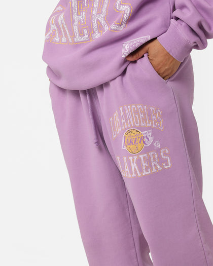 Mitchell & Ness Women's Los Angeles Lakers Arch Logo Sweatpants Faded Purple