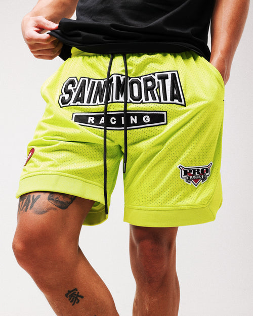 Saint Morta Pro Racing Basketball Shorts Neon Green