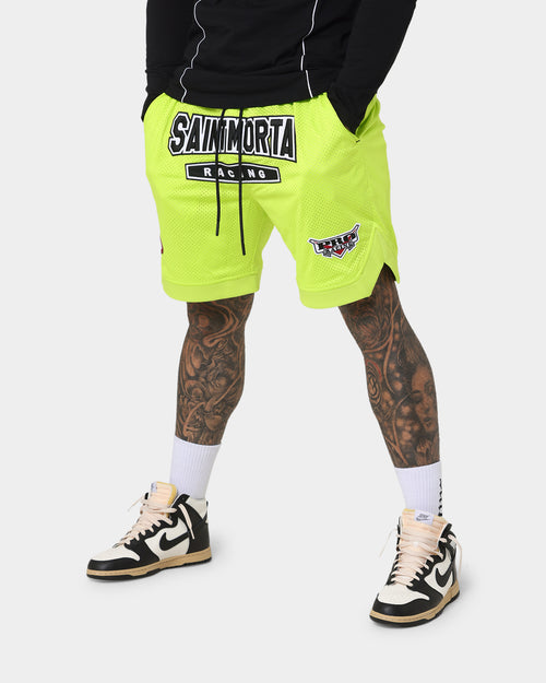 Saint Morta Pro Racing Basketball Shorts Neon Green