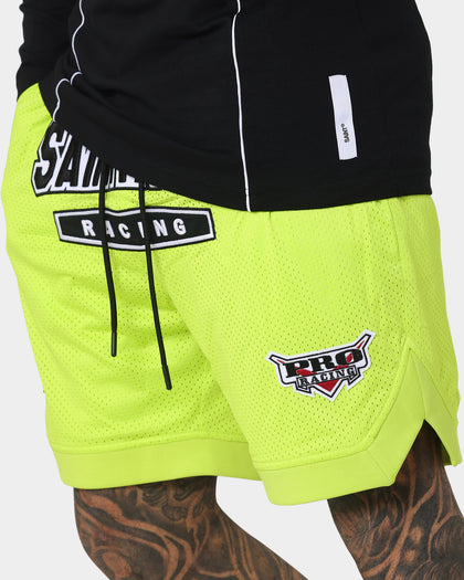 Saint Morta Pro Racing Basketball Shorts Neon Green