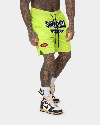 Saint Morta Pro Racing Basketball Shorts Neon Green