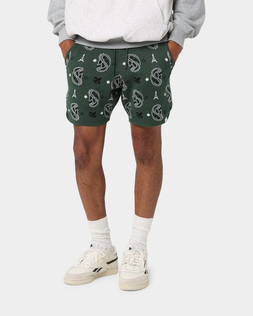 Carre Big Bandana Knitted Shorts Green