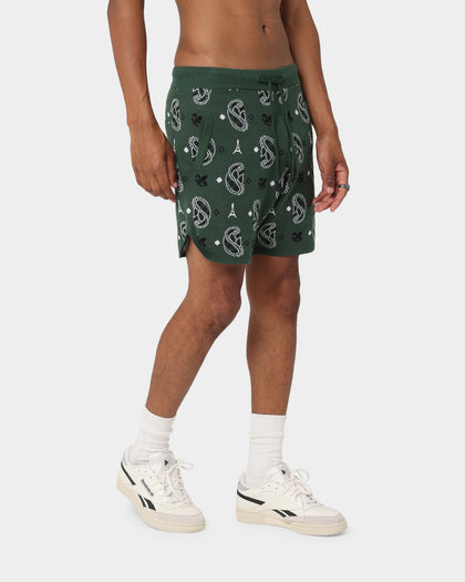 Carre Big Bandana Knitted Shorts Green